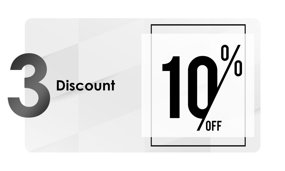Digital graphic displaying a 10% OFF benefit of being a member of Nova Clinic's VIP loyalty club.